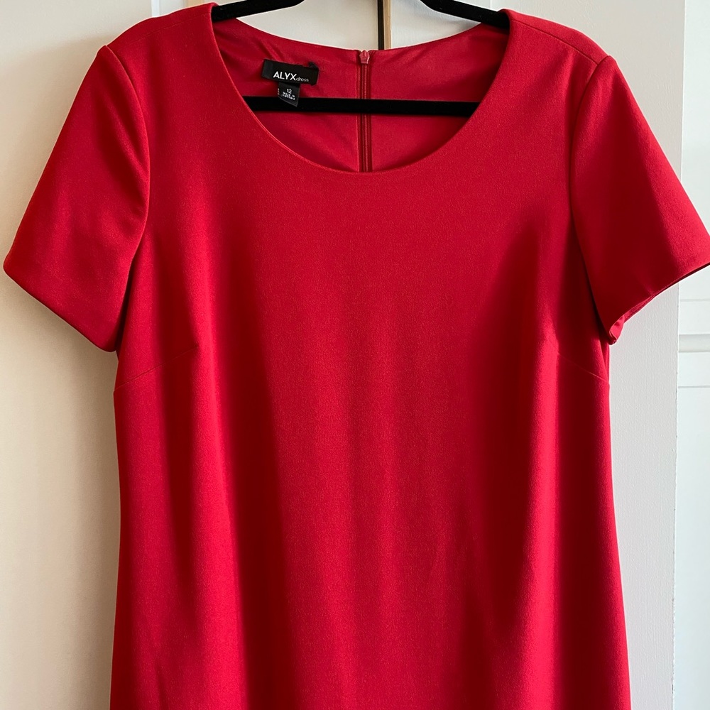 ALYX Red Scallop Hem Dress - Picture 8 of 9